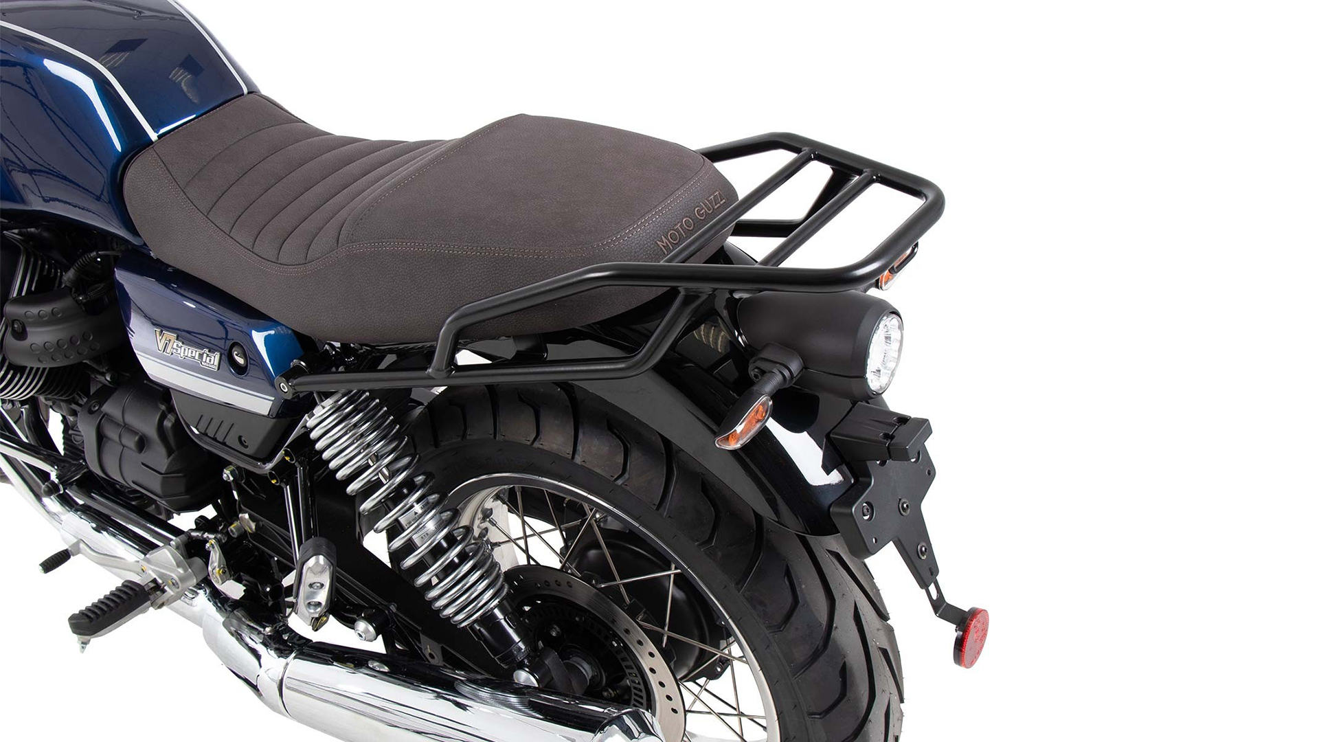 Windschutzscheibe mit halter schwarz komplett, Touring für Moto Guzzi V7  850 2021